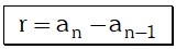 Ejemplo Notación de una Progresión Aritmética