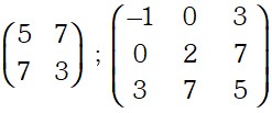 Ejemplo de Matriz Simétrica
