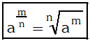 Formula de Exponente Fraccionario