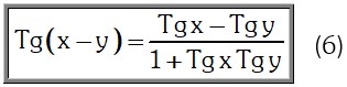 Fórmula 3 Ejemplo Razones trigonométricas de la diferencia de dos ángulos