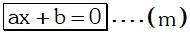 Formula de Ecuación de Primer Grado
