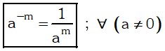 Formula de Exponente Negativo