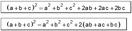 Formula de Trinomio al Cuadrado