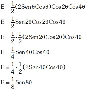 Respuesta Ejemplo 2 de Funciones Trigonométrica del Ángulo Doble
