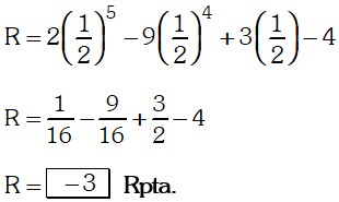 Respuesta de Teorema del Resto